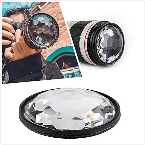 77mm Kaleidoscope Glass Prism Camera Lens Filter Variable Number of Subjects SLR Photography AccessoriesCrystal