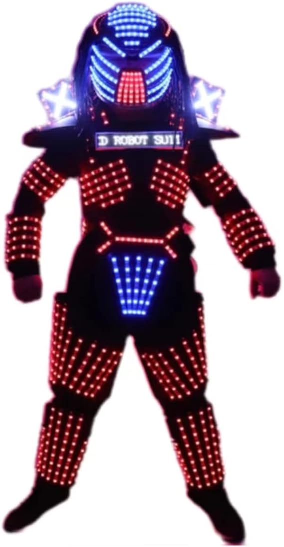 Earthradius LED Cosplay Robot Costume Suit Fit Halloween Party Music Festival Night Club Stage