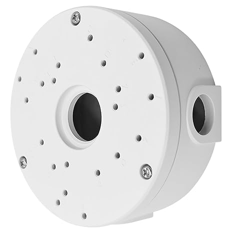 JideTech Metal Junction Box for Bullet & Dome Security Cameras, White | Hide Camera Cables, IP66 Waterproof Metal Housing, Wall Mount for Bullet, Dome & Turret Security Cameras