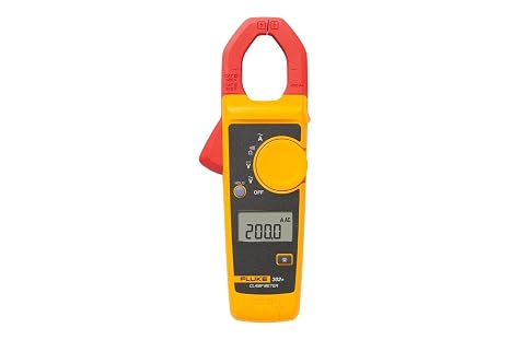 Fluke 302+ Digital Clamp Meter, 30mm Jaw, Measures AC Current to 400A, Measures AC/DC Voltage to 600V,