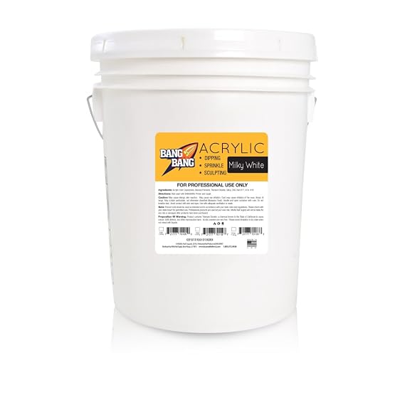 BangBang Acrylic Powder - Milky White - 25 lbs