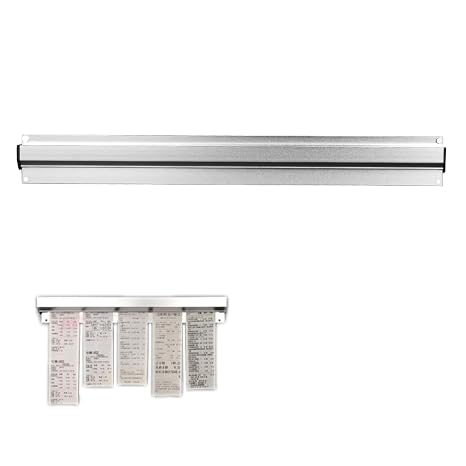 JZK 35cm Tab Grabber, Aluminium Wall Mounted Order Holder, Restaurant Ticket Holder, Ticket Rail, Kitchen Order Bill Holder, Order Slip Holder, Bill Receipt Holder, Order Rack