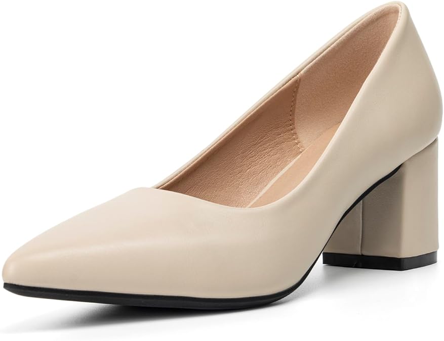 Work Office Formal Pumps for Women Comfy 2 Inch Low Block Heels