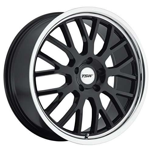 TSW Tremblant Black Wheel with Machined Lip 18 x 9.5 inches 5 x 120 mm, 35 mm Offset