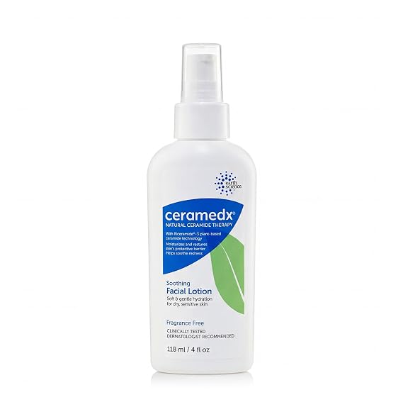 Ceramedx Soothing Ceramide Facial Lotion, Fragrance Free, 4 oz