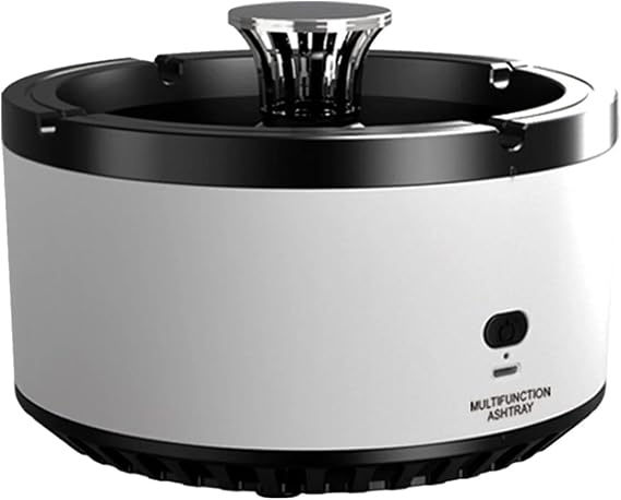 Air Purifying Smokeless Ashtray with Filter - Multi-Functional Indoor/Outdoor Ashtray, Easy to Clean, Suitable for Home, Office, and Car Use