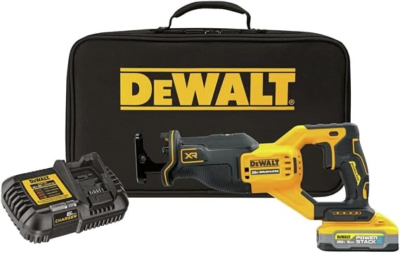 DEWALT 20V MAX Reciprocating Saw, Cordless, Battery and Charger Included (DCS382H1)