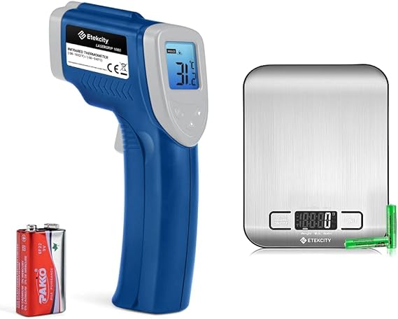 Etekcity Infrared Thermometer 1080 and Etekcity Food Scale, Digital Kitchen Scale