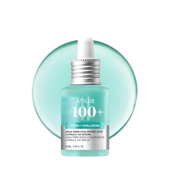 Anua PDRN Hyaluronic Acid Capsule 100 Serum, 1.01 fl.oz | Radiant Face Serum, Salmon DNA, Hyaluronic Acid, Hydration, Moisture Plumping Effect, Lightweight, Glass Skin