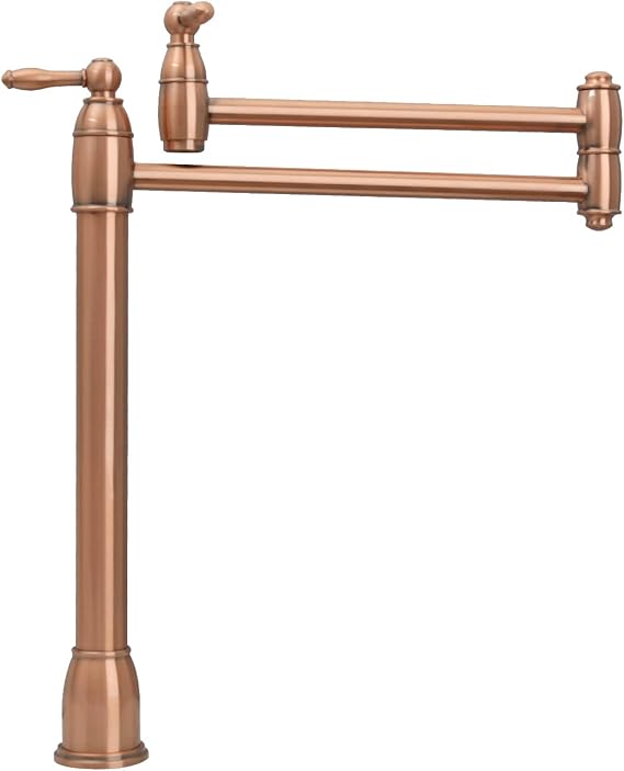 Akicon Copper Retractable Pot Filler Kitchen Faucet