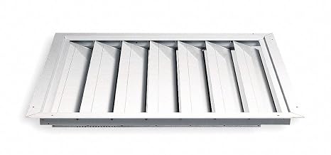 Dayton 36" Whole House Fan Premium Ceiling Shutter/Ceiling Shutter, 36" x 36" Opening Required