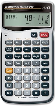 Calculated Industries 11 digit Construction Calculator Gray