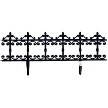 Yüksek Kalite Bahçe Çiti Dekoratif Bahçe Çiti 4 Adet 85 Cm Büyük Boy Siyah Renk, prn194423102025