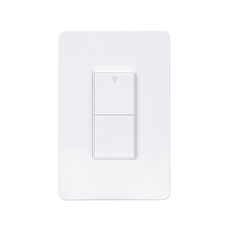 TUYA Smart Light Switch, Double Switch No Neutral Required, Zigbee Compatible with Alexa Google SmartThings, Remote Control Home Automation, White