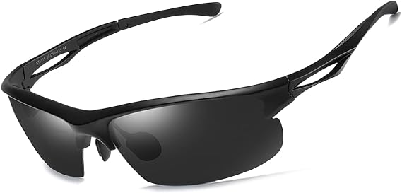 KANASTAL Men's Sunglasses, Sports, Ultra Elastic Ear Hooks, Frame, Polarized, UV400, UV Protection, Popular, Ultra Lightweight, Shock-Resistant, Baseball, Mountain Climbing, Fishing, Bicycle