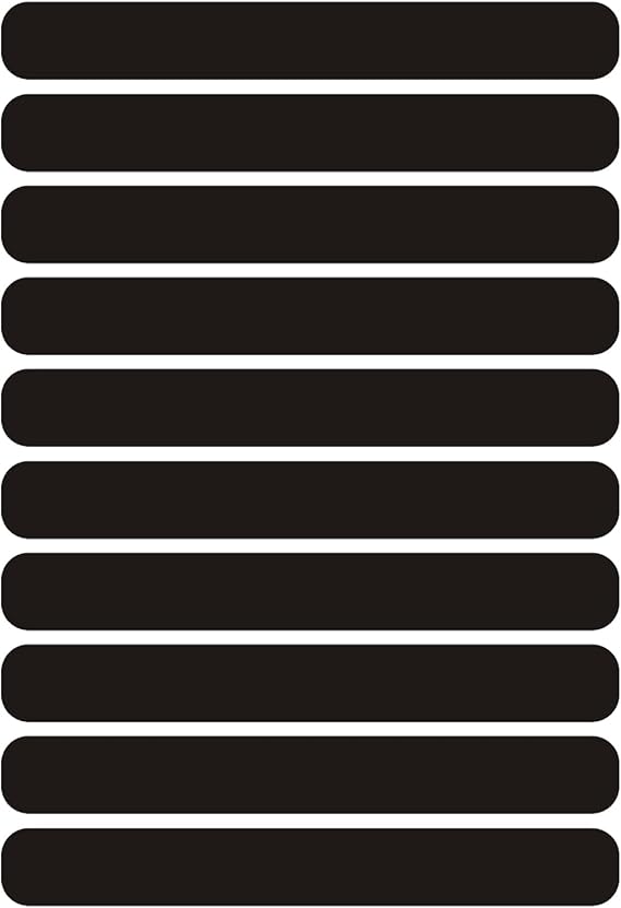 10pcs Black Reflective Stickers, 8 x 1 cm Reflective Motorcycle Helmet Stickers, Night High Visibility Safety, Reflective Stickers Strips Tape
