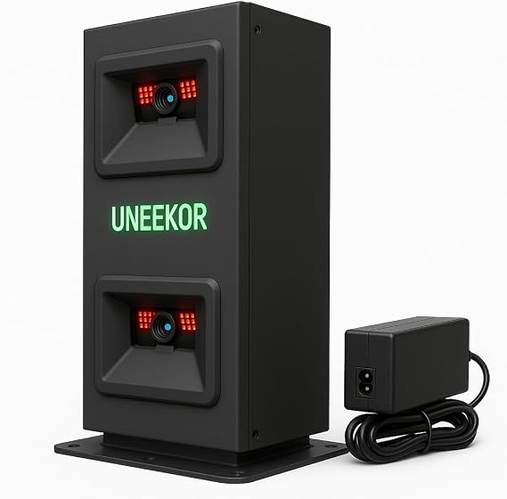 Uneekor Eye MINI LITE Indoor Golf Launch Monitor & Simulator 19 Precision Metrics, Near-Zero Latency, Works with GSPro, TGC19, E6, AI Trainer Compatible, Easy Setup, PC/Laptop Required