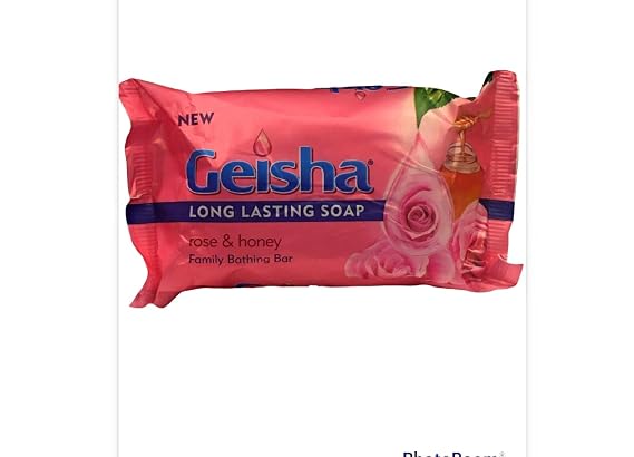 Geisha Long Lasting Family Bathing Bar Soap 225g (rose & Honey)