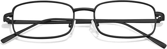 TJUTR Fashion Clear Glasses Non Prescription Fake Glasses for Women Blue Light Blocking Rectangle Metal Glasses Frame