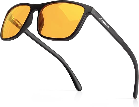 Bloomoak-99% Blue Light Blocking Glasses - Gaming Glasses - Anti Glare - Anti Fatigue -Suitable for Screens, Games, TVs