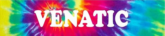VENATIC Groovy Cool Tie Dye Look 8" Wide Magnet for use on Any Steel Surface