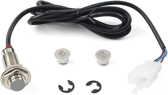 Cnonee1 Digital ATV Odometer Sensor Cable With 2 Magnet Motorcycle Speedometer Tachometer Universal