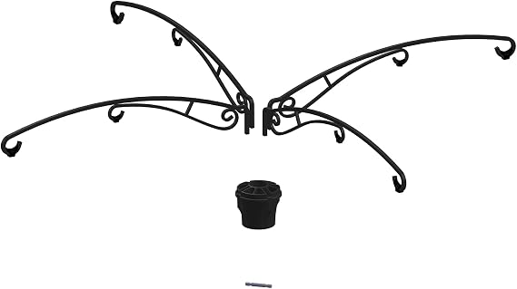 Extra Arm Kit for Brome Raccoon Buster and GardensUP Pole Systems, Includes 4 arms, 1 hub and 1 pin, Black, Each arm Holds up to 25lbs, Fits 1.5-inch Poles Only, NO Pole