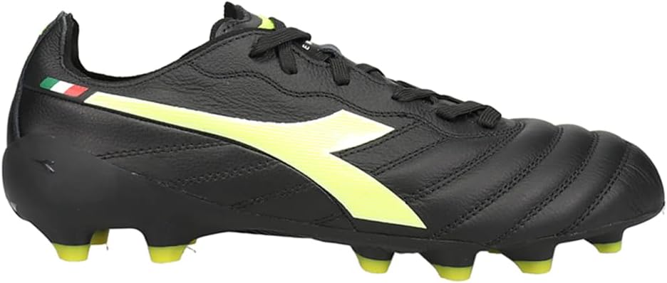 Diadora Mens Brasil Elite2 Tech Made In Italy Lpx Firm Ground Soccer Cleats Cleated, Firm Ground