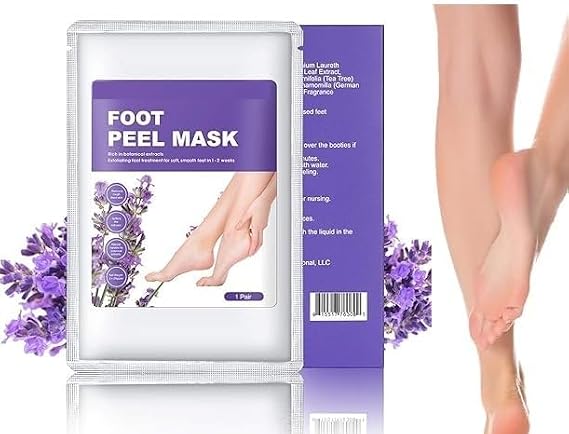 TV Foot Peel Mask Peeling and Exfoliating Mask Moisturizing for Baby Soft Feet Removes Dry Skin & Hard Calluses Hydrates Dry Feet (pack of 1)
