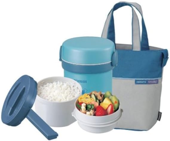 Zojirushi Ms.Bento Stainless Lunch Jar, Aqua Blue