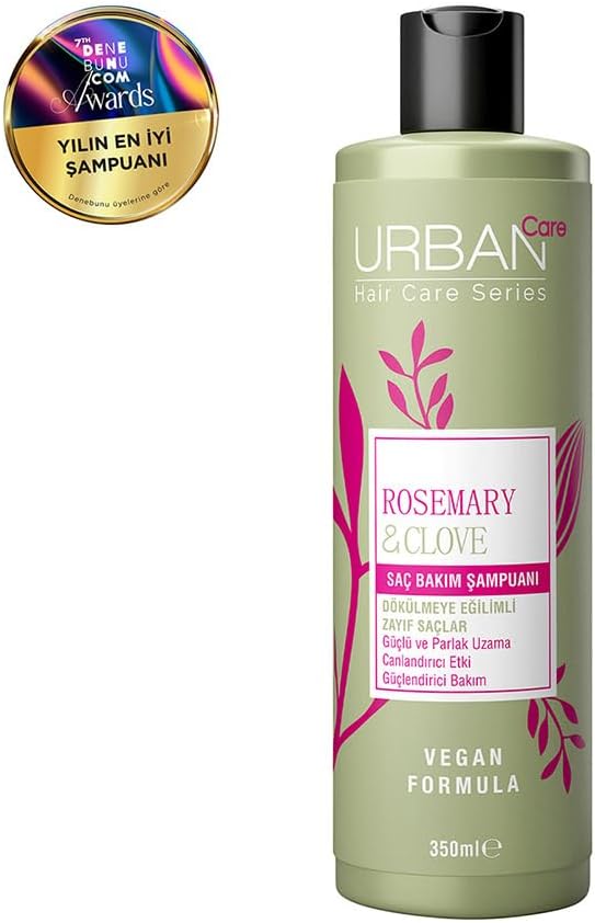 Urban Care Rosemary & Clove Biberiye ve Karanfil Canlandırıcı ve Güçlendirici Saç Bakım Şampuanı-350 ml-vegan
