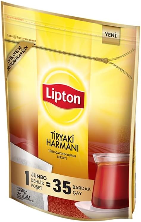 Lipton Tiryaki Harman Jumbo Teapot Bag Tea, 30, 1050 G (30x35G)