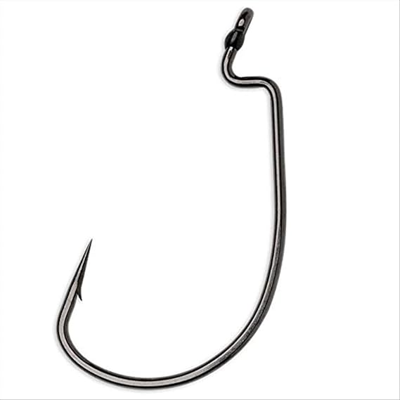 VMC, Heavy Duty Wide Gap Hook, 2/0 Hook Size, Black/Nickel, Package of 6 (HDWG#2/0BNPP)