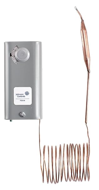 Johnson Controls A19ABC-11C A19 Series Hot Water Temperature Control, Well Immersion, Single-Pole, Double-Throw