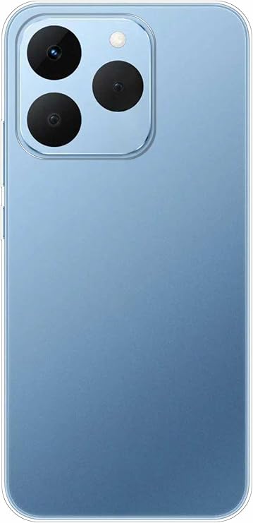 Case Compatible with REALME 15T,Transparent Soft Bumper Phone Cover Clear Cases Shockproof TPU Silicone Bumpers Anti-Scratch Pattern-(transparent)