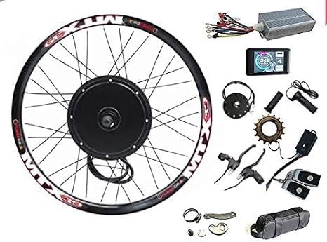 NBPOWER 135mm Dropout e-Bike Conversion Kit 48V-72V 3000W, 100km/h Speed, Alarm Lock
