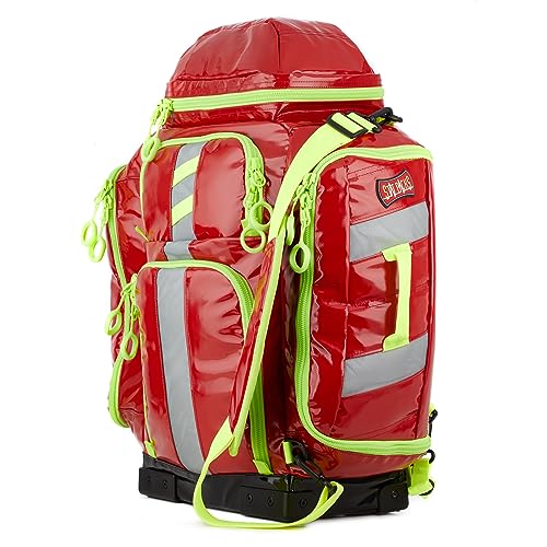 Statpacks New 2023 G3 Perfusion Red, Hybrid Medic Backpack, Sling Bag, Shoulder Bag, Lightweight BLS ALS Trauma Bag for EMS, Police, Firefighters