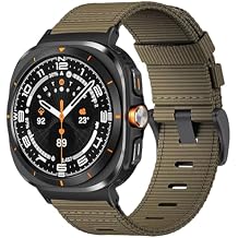 Compatible for Samsung Galaxy Watch Ultra Bands 47mm(2025/2024),Pro Tactical Camouflage Rugged One Click No Gap Nylon Bands Accessories Compatible for Samsung Galaxy Watch 7/8 Ultra Band 47 mm for Men Women