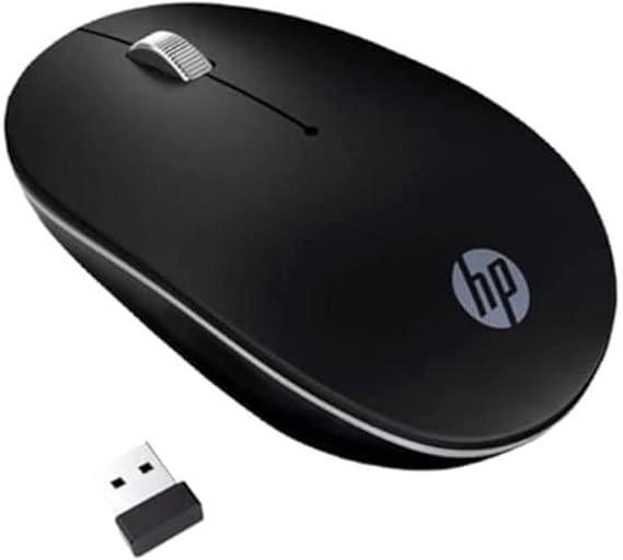 Hp S1500 Wireless Usb Mouse 1600 Dpi Black Silent