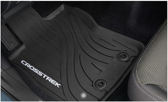 Subaru All Weather Black Rubber Floor Mats Black Rubber (set of 4) for 2024 2025 2026 Crosstrek - J501SFN000 - Genuine OEM