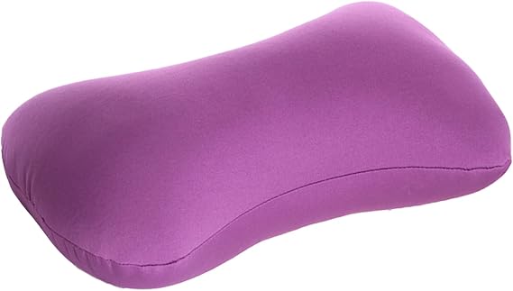 Microbead Neck Pillow Squishy, Bone Headrest Pillow Neck & Cervical Support Bolster Cushion Comfortable Soft Universal Tube Pillow for Home Sofa Bed Travel Car Sleeping (Purple)