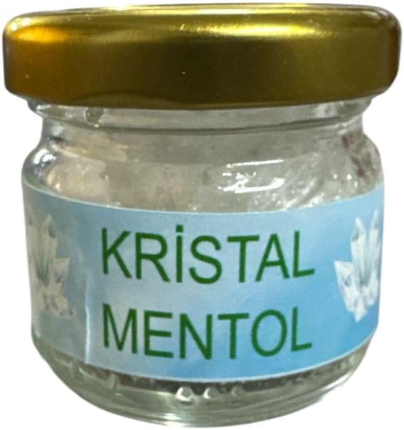 Buhurdanlık Sauna Hamam İçin Doğal Kristal Mentol Kavanoz 10 gr Crystal Menthol