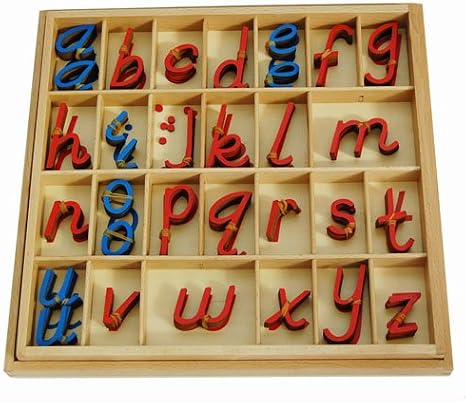 Elite Montessori Small D'Nealian Moveable Alphabet