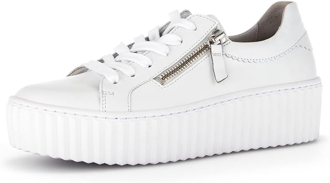 Gabor Women's trainers, lady, low-top trainers, removable insole, White 21, 6 AU