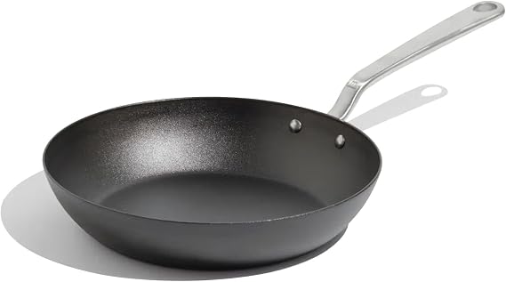 Made in Cookware - Seasoned 10" Carbon Steel Frying Pan - Crafted in Sweden - Professional Cookware - Induction Compatible