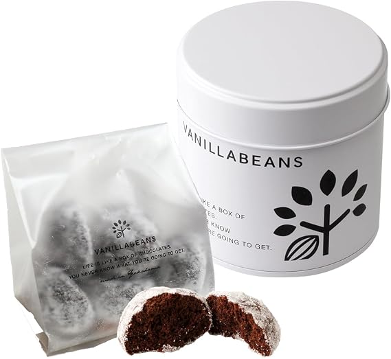 VANILLABEANS Snowball Cocoa Cookie Gift Sweets Includes 1 Carrying Bag | Folded Sweets, Return, Present, Souvenir, Rewards, Sweets, Chocolate