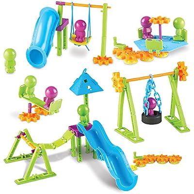 Learning Resources Playground Engineering & Design Building Set - Building Toys for kids Ages 4-8, Toddler STEM Toys, Classroom STEM Activities, Engineering for Kids, Creative Construction Toy