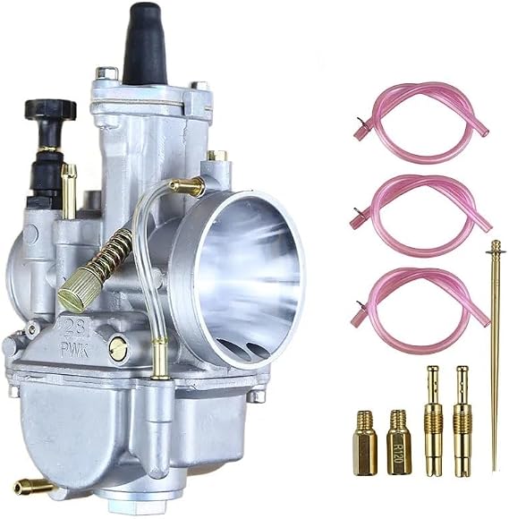 For Keih KOSO PWK 24 26 28 30 32 34mm 2T 4T ATV Quad Go Kart Dirt Bike Scooter 50-250cc Motorcycle Carburetor With Free Jet(For Keihin KOSO 24mm)