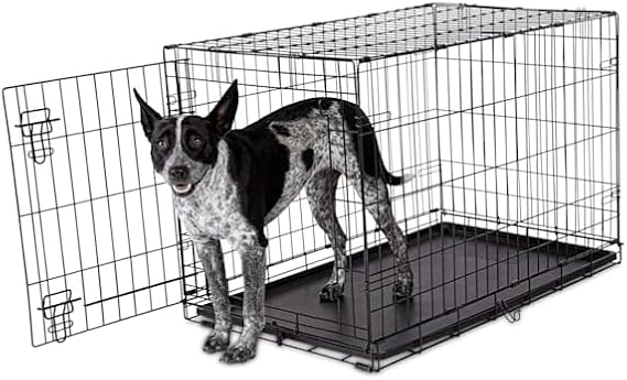 Animaze 1-Door Folding Dog Crate, 36.5" L x 23.2" W x 24.7" H