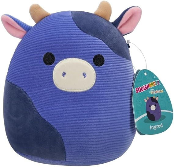 Squishmallows Squisharoys 7.5 Inch Plush - Ingred The Cow